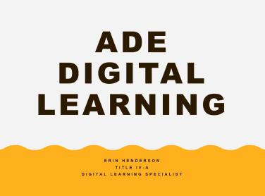 Arizona Department of Education Digital Learning
