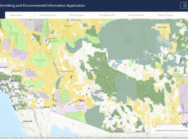 NTIA Permitting and Environmental Information Application Screenshot