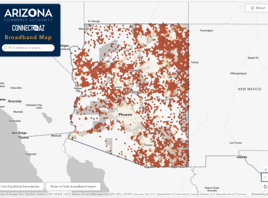 ConnectAllAZ Map image
